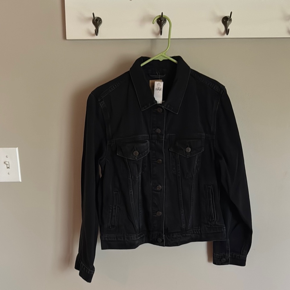 Gap Black Jean Jacket Timeless Style size large